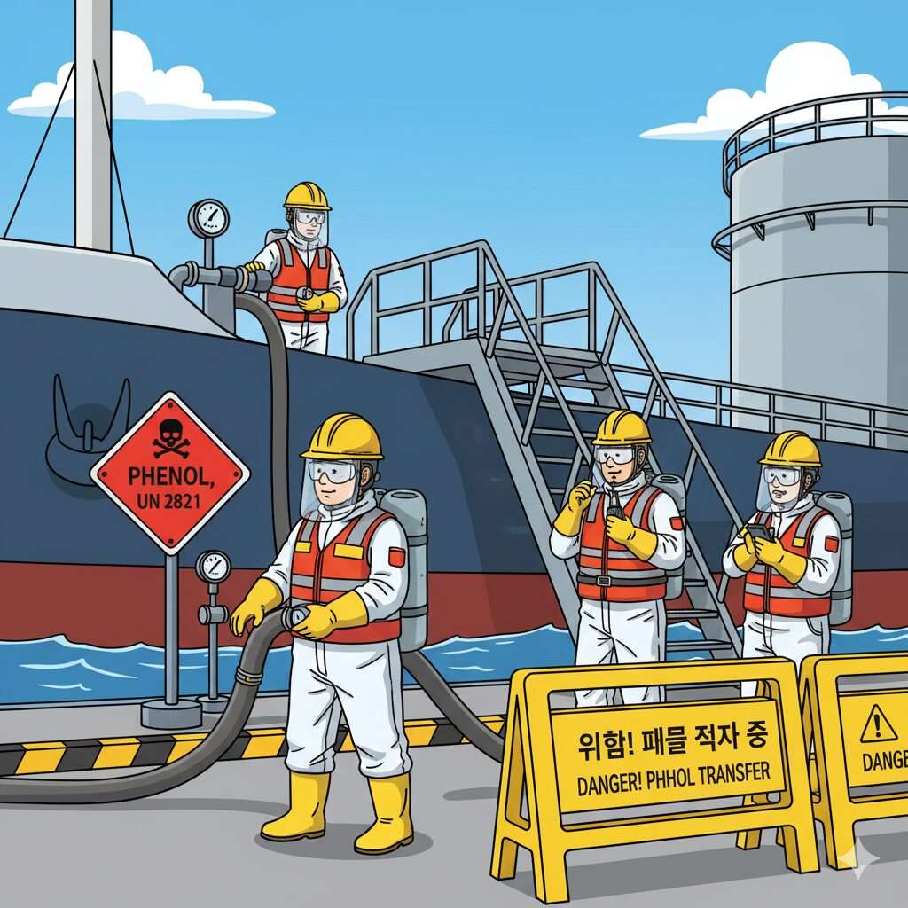 케미컬 선박 페놀 운송 항해사 필수 안전 매뉴얼