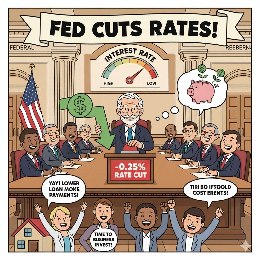 연준 금리 인하 0.25%, 국내외 금융시장 영향 분석