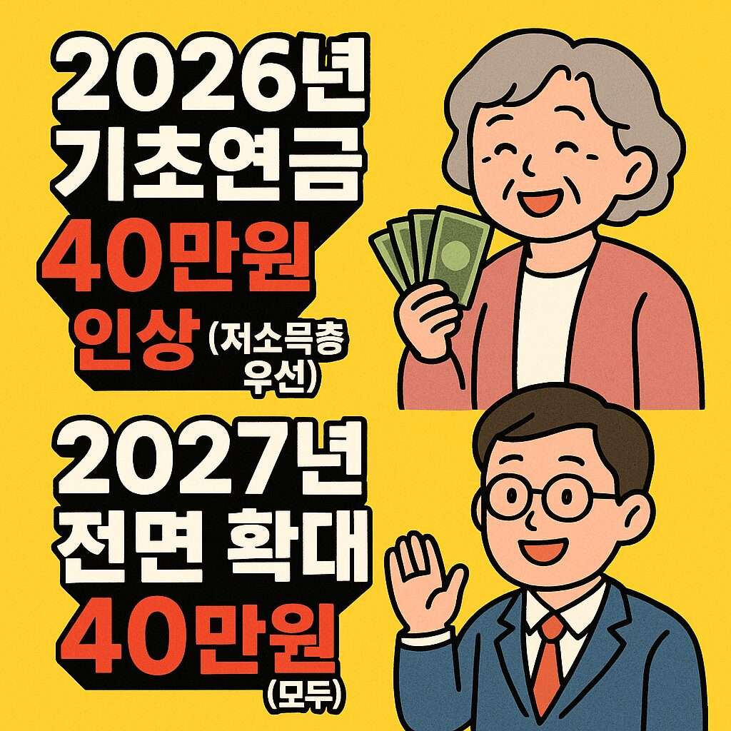 만 65세 이상 2026년 기초연금 수급자격과 최대금액
