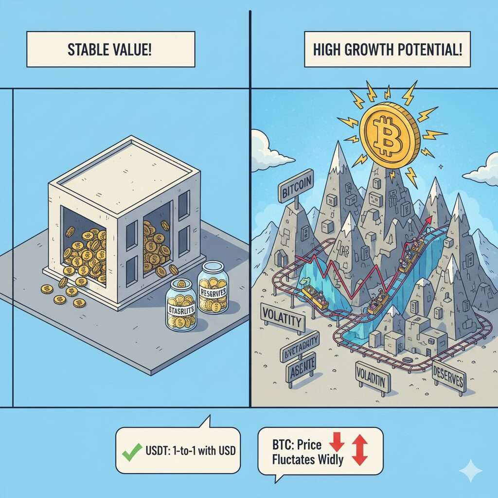 USDT vs BTC 자금 흐름 분석과 투자 포트폴리오 활용법