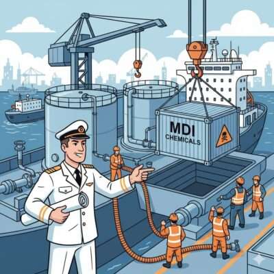 케미컬 탱커 항해사 MDI 화물 운송 유의사항