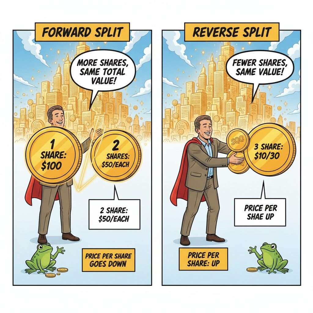 액면분할이라 부르면 안 돼! 미국 주식 용어: '스톡 스플릿' 개념 완벽 정리