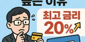 신용등급 우수 고객에게도 카드론 최고 이자율을 제시하는 이유