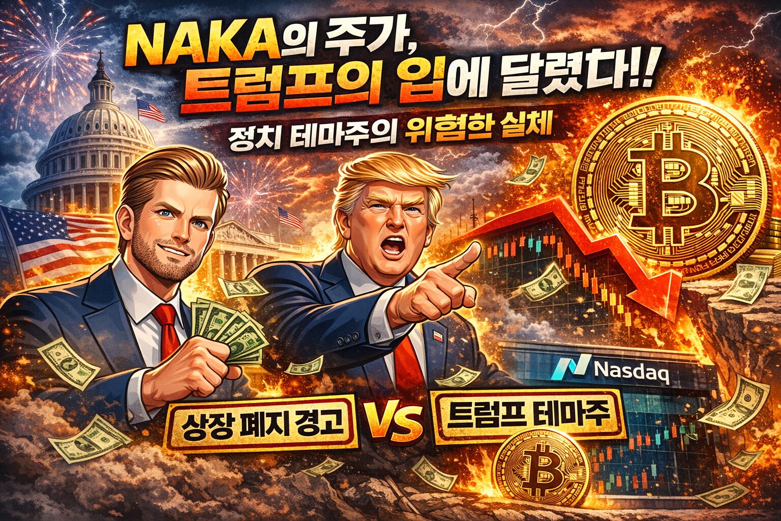 트럼프 가문의 그림자와 NAKA, 정치 테마주가 보여주는 위험한 실체