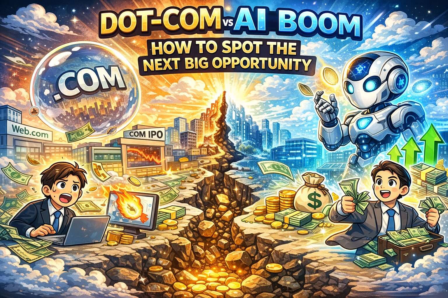 닷컴 버블과 AI 열풍의 평행이론: 거품 붕괴 속에서 거대 자본이 형성되는 원리