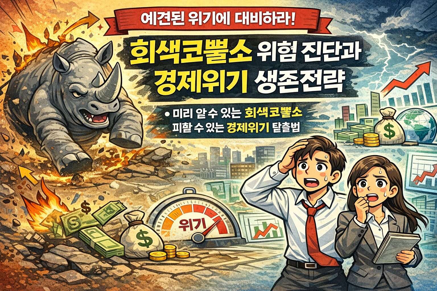 경제 위기 회색코뿔소 정체와 생존 전략
