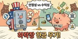 미국 단기 국채(T-Bills) vs 달러 예금: 안정성과 수익성 초점 비교 분석