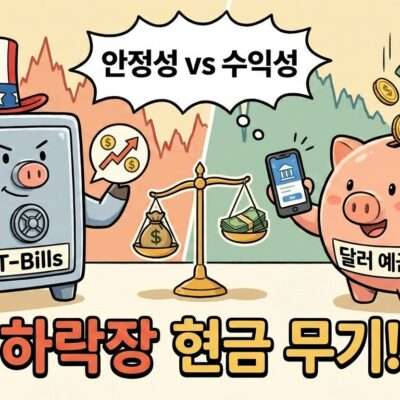 미국 단기 국채(T-Bills) vs 달러 예금: 안정성과 수익성 초점 비교 분석