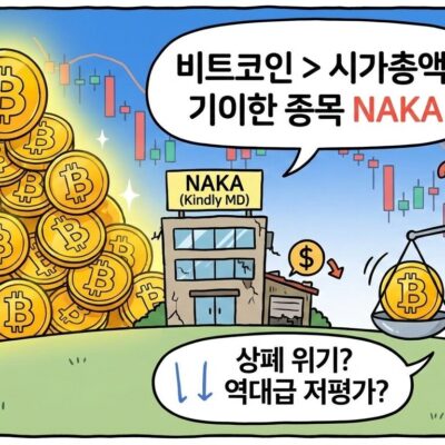 시총보다 비트코인이 많다? NAKA의 기괴한 저평가