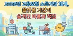 고용보험 소득 기반 체계 전환, 플랫폼 기업의 숨겨진 비용과 책임 분석