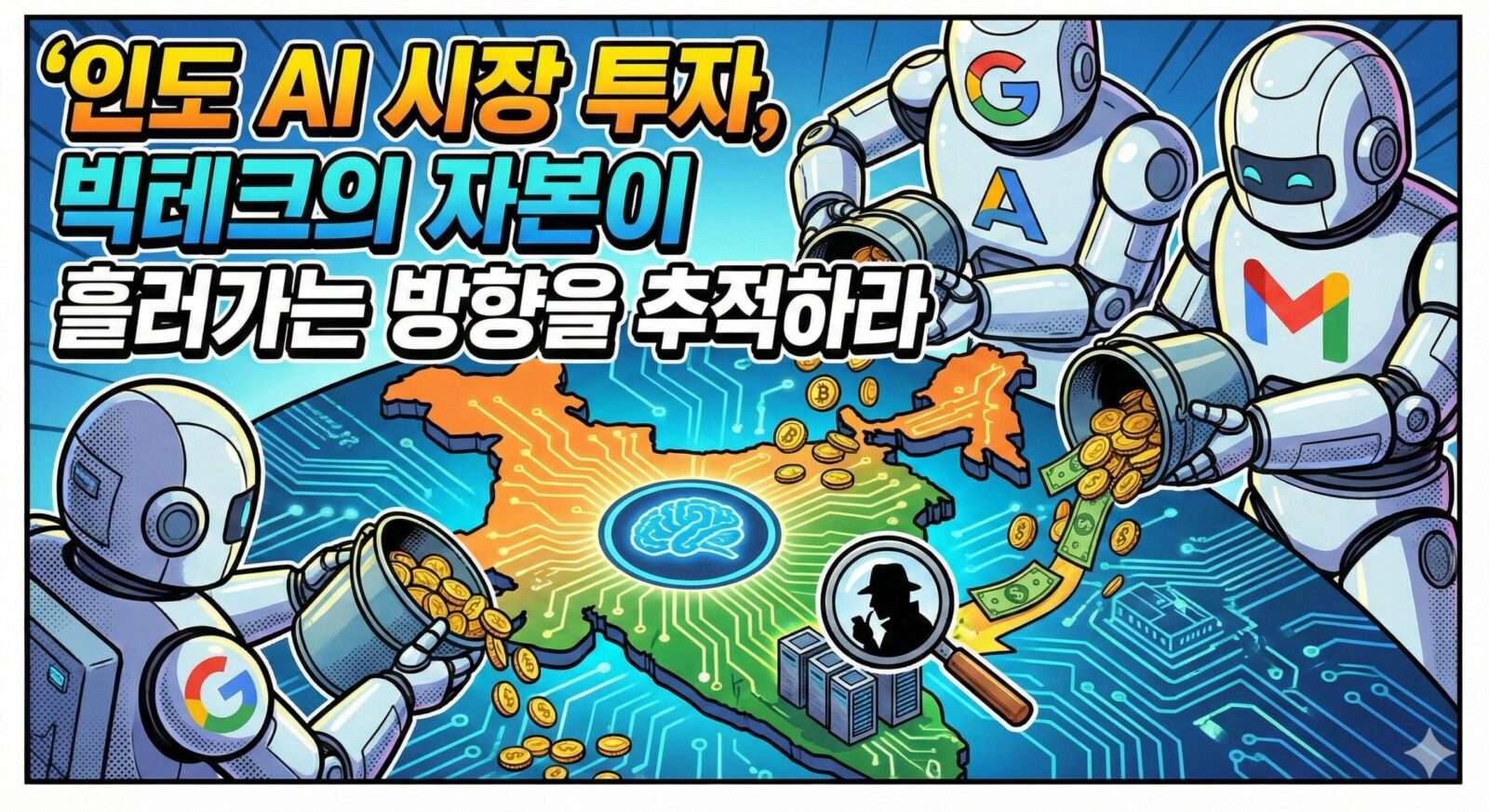 AI 혁명, 마이크로소프트, 아마존 및 빅테크 깅버 인도에 '올인'하는 숨겨진 투자 지도와 포착법
