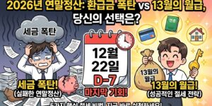 연말정산 환급금 폭탄 피하고 13월의 월급