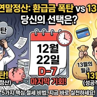 연말정산 환급금 폭탄 피하고 13월의 월급