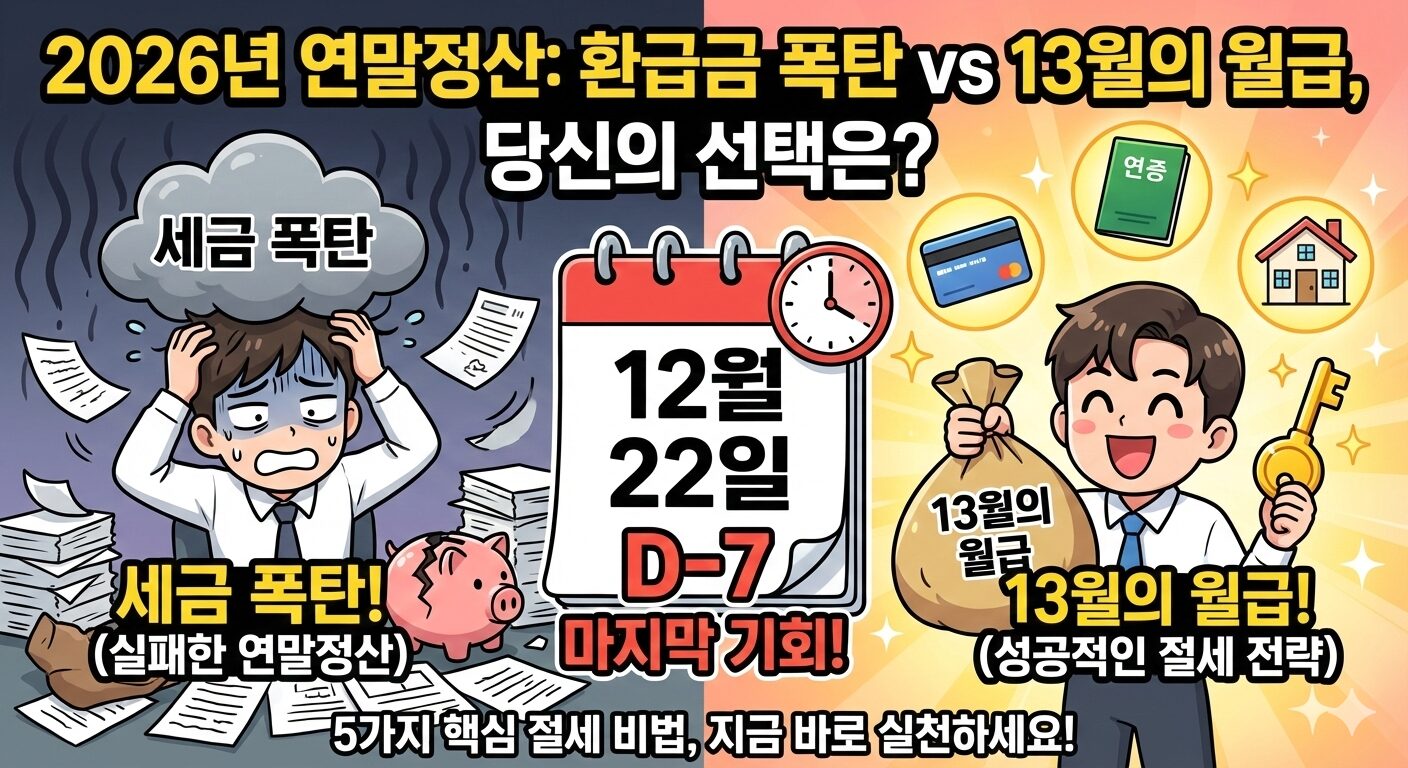 연말정산 환급금 폭탄 피하고 13월의 월급