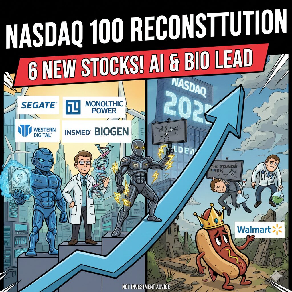 나스닥 100 지수 개편, 당신의 포트폴리오를 바꿀 신규 6개 편입종목은?