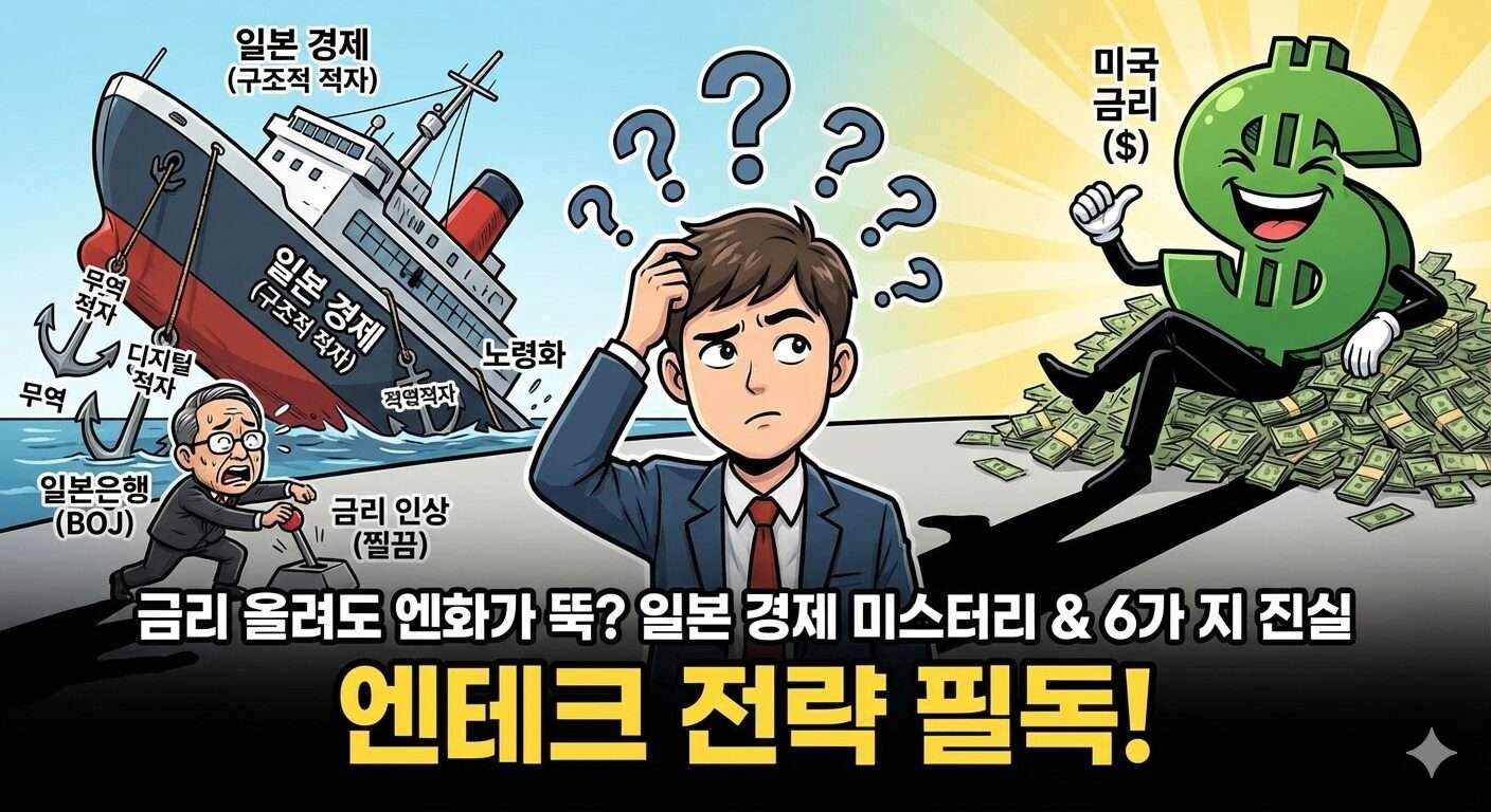 일본 금리 인상에도 엔화가 떨어지는 이유