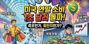 미국 연말 소비 1조 달러 돌파와 가계 부채의 이면