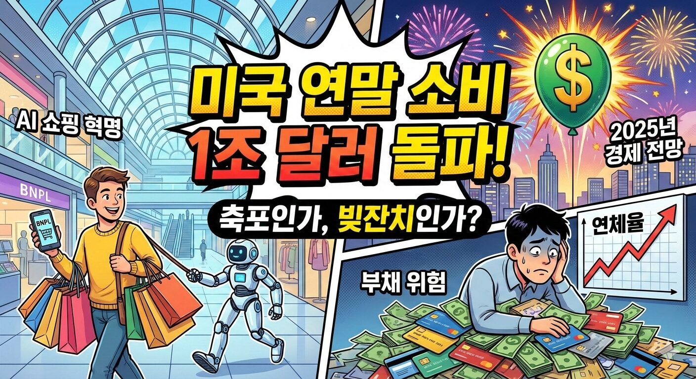 미국 연말 소비 1조 달러 돌파와 가계 부채의 이면