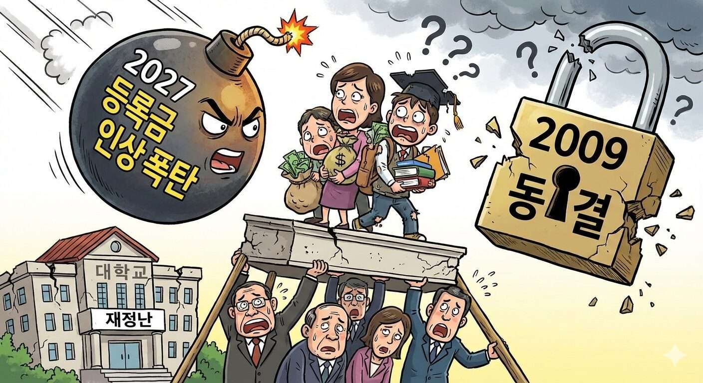18년의 고요함 뒤에 찾아올 2027년 사립대학 등록금 인상 동결 해제