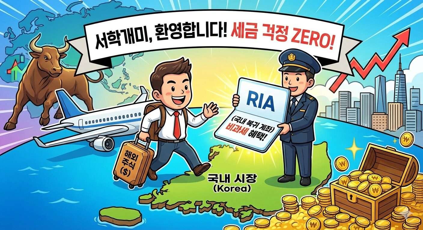 내 복귀 시 세금 0원? RIA 비과세 계좌 파격 혜택 총정리