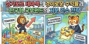 싱가포르 테마섹의 경이로운 수익률과 한국형 국부펀드의 지분 인수 전략