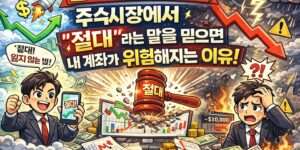 주식시장에서 ‘절대’라는 말을 믿으면 내 계좌가 위험해지는 심리학적 이유