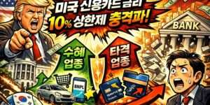 트럼프의 신용카드 금리 10% 상한제
