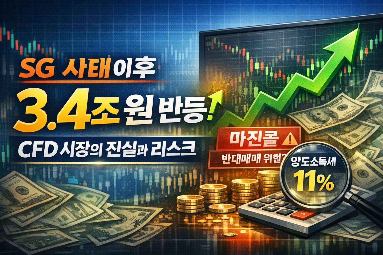 CFD 3.4조 반등 고위험 레버리지와 세제 혜택