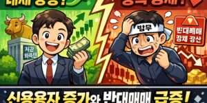 신용융자 증가와 반대매매 급증