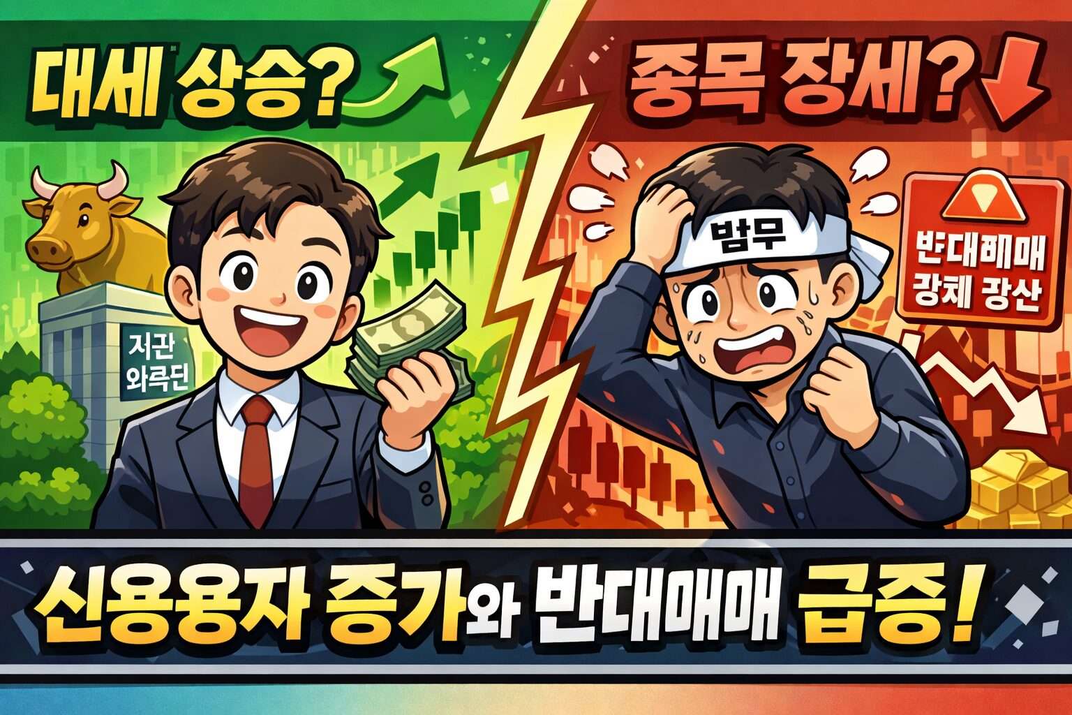 신용융자 증가와 반대매매 급증