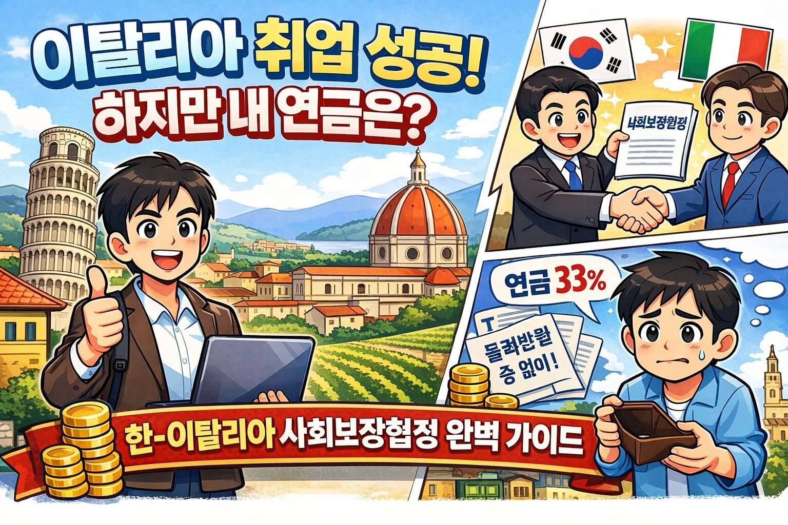 이탈리아 취업 성공! 하지만 내 연금은