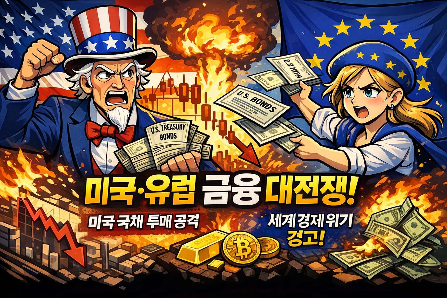 시장 붕괴를 막기 위한 미국의 3단계 방어 전략