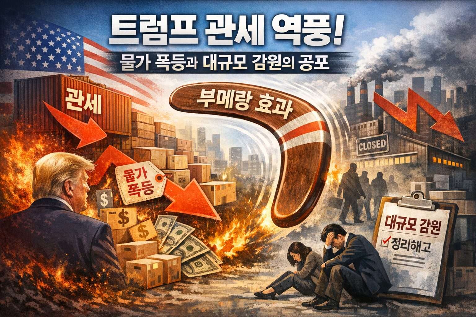 트럼프 관세 역풍 현실화