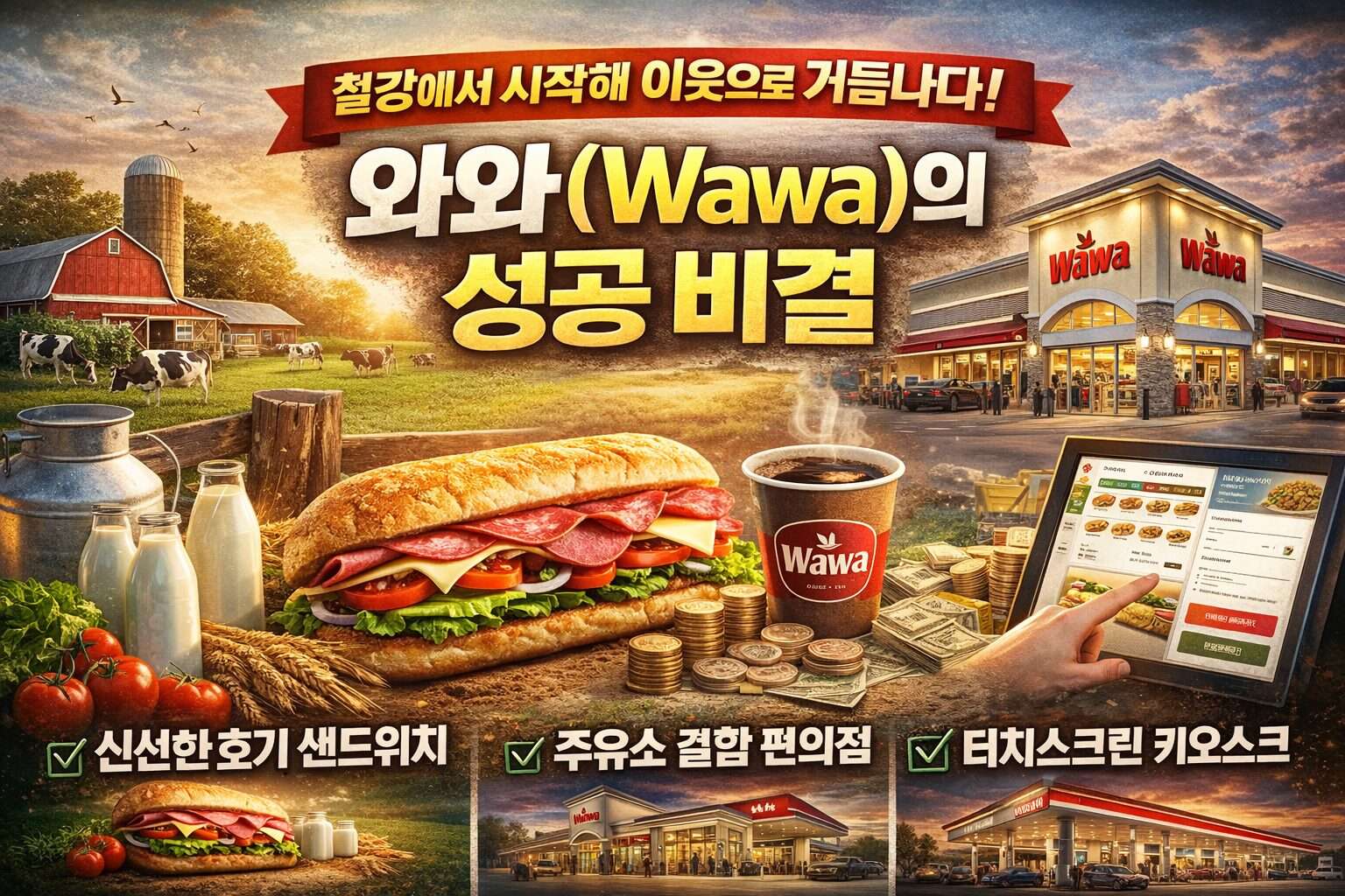 여행 중 만나는 미국 편의점 전설 와와(Wawa)