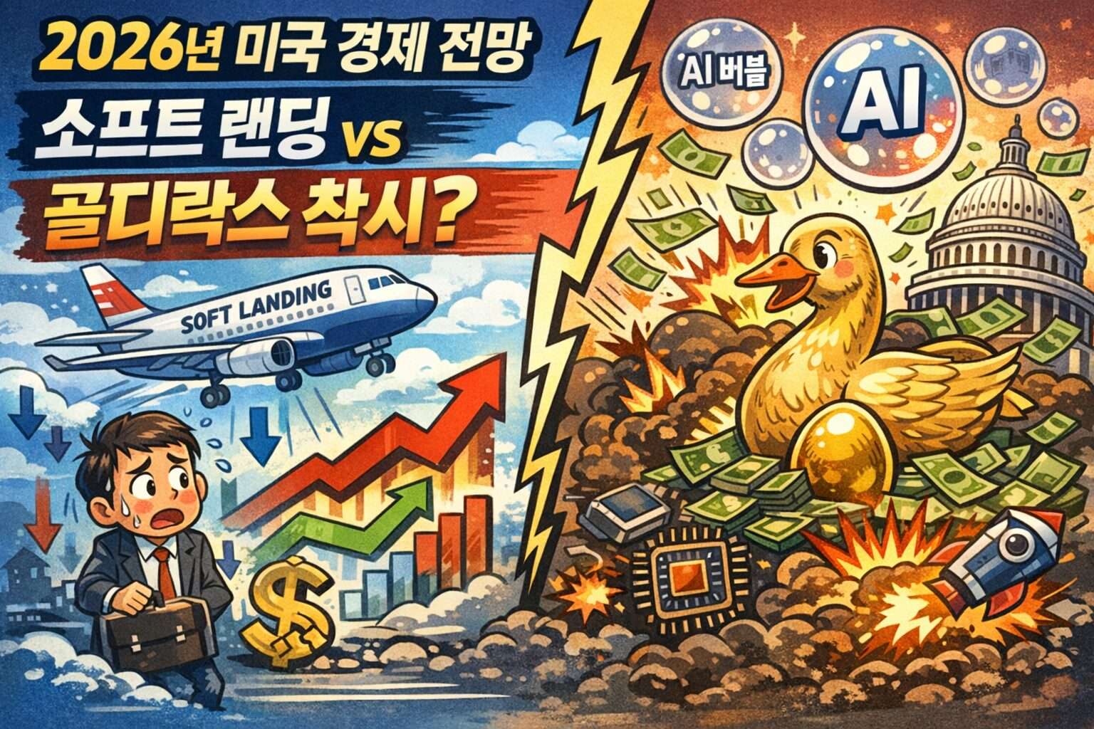 2026년 미국 경제 전망, 소프트 랜딩인가 골디락스 착시인가?