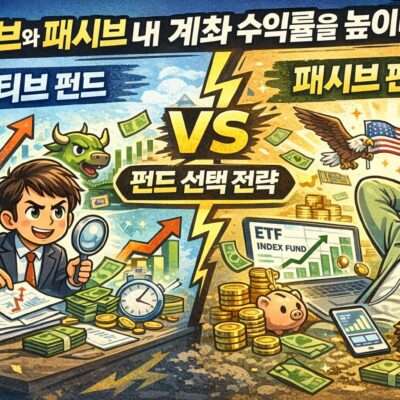액티브와 패시브 내 계좌 수익률을 결정짓는 펀드 선택 방법