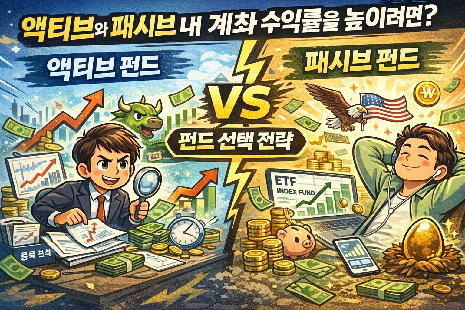 액티브와 패시브 내 계좌 수익률을 결정짓는 펀드 선택 방법