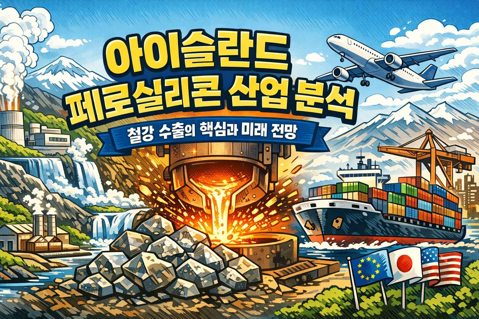 아이슬란드 철강 수출의 핵심인 페로실리콘