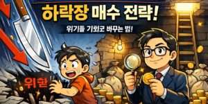 칼날이 떨어질때 매수 버튼을 누를수 있는 용기