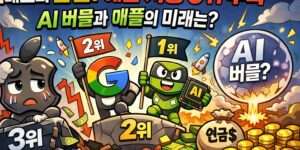 애플의 시총 3위 하락