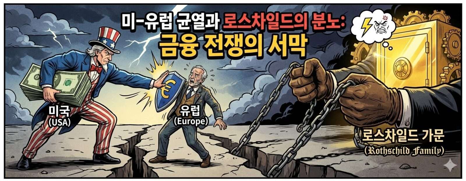 미국과 유럽의 균열 속 로스차일드가의 분노