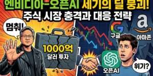 엔비디아 오픈AI 1000억 달러 투자 무산의 진실