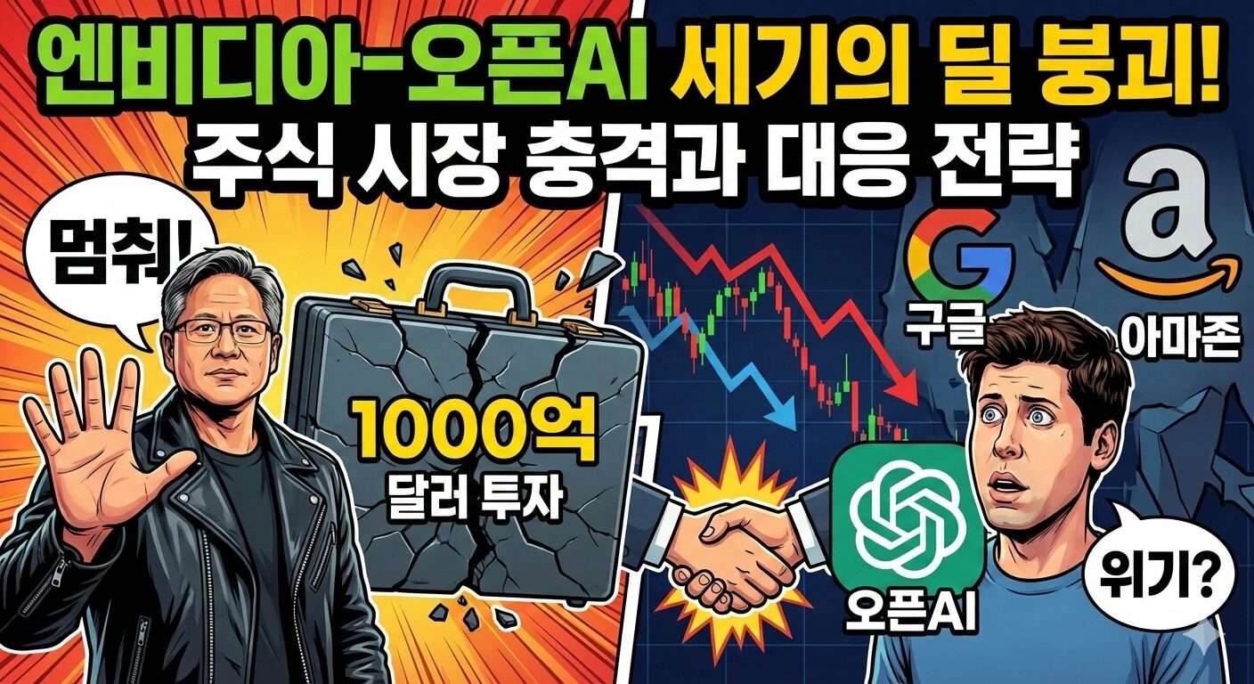 엔비디아 오픈AI 1000억 달러 투자 무산의 진실