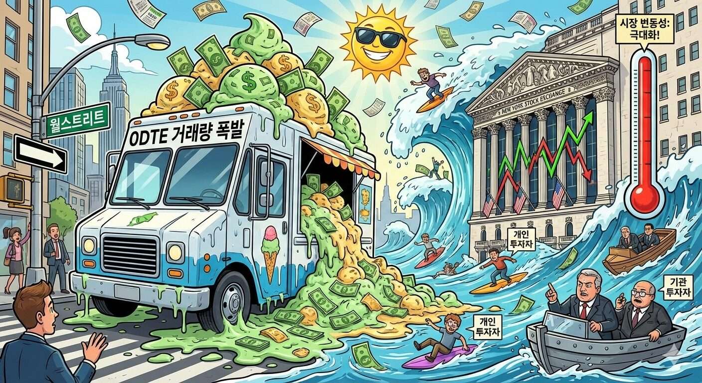 미국 증시를 뒤흔드는 0DTE 거래 규모