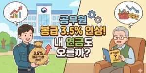 공무원 보수 3.5% 인상, 내 연금도 오를까?