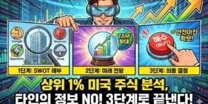 우량주식 선정을 위한 SWOT부터 최종 결정까지 3단계