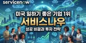 클라우드 기반 미국 일하기 좋은 기업 서비스나우(NOW)