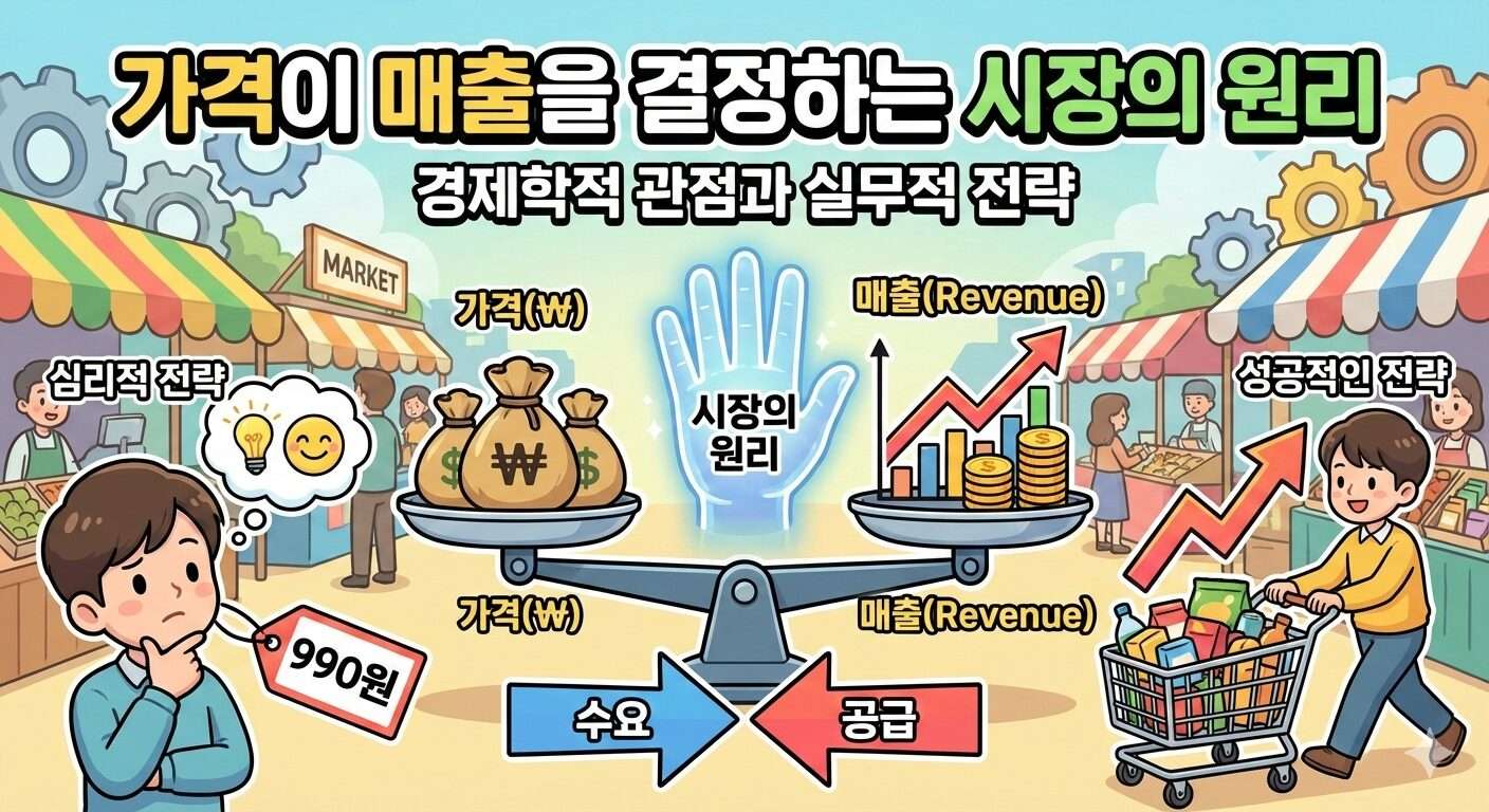 판매 제품의 가격이 매출을 결정하는 시장의 원리