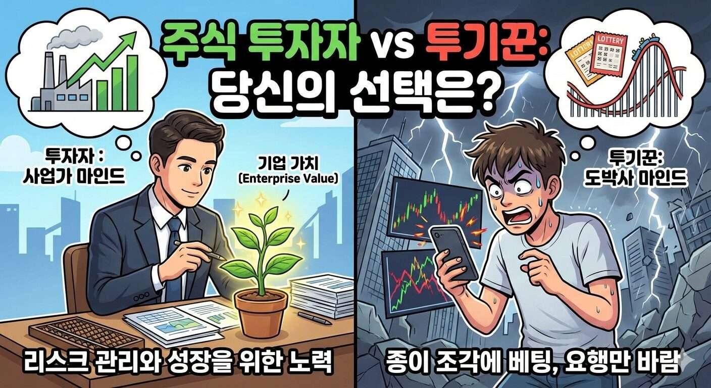 주식 투자자와 투기꾼의 결정적 차이