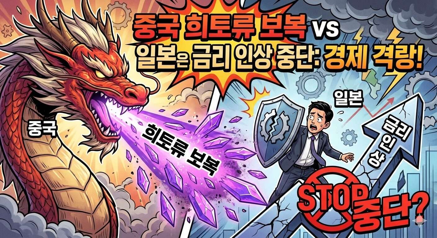 중국 희토류 보복과 일본 BOJ 금리 인상 중단 가능성